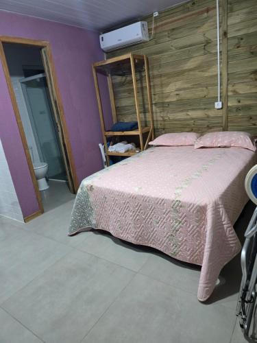 Ένα ή περισσότερα κρεβάτια σε δωμάτιο στο Residencial Makai