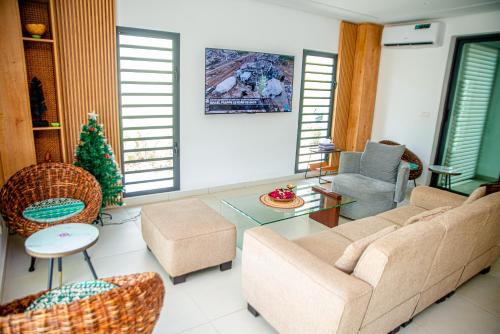 Posezení v ubytování Hotel Yatchenin Abidjan