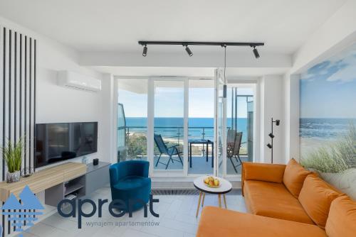 Apartament Golden Wave - Frontowy Widok Na Morze - Aprent