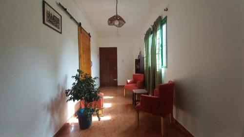 Χώρος καθιστικού στο La casa de Margarita