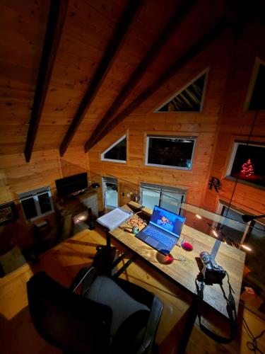 Chalets BSLにあるテレビまたはエンターテインメントセンター