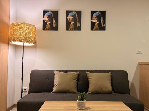 Artistico Loft Central con Balcónにあるシーティングエリア