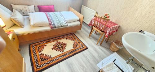 Ένα ή περισσότερα κρεβάτια σε δωμάτιο στο Ferienwohnung Lara