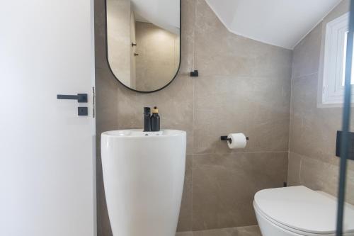 Koupelna v ubytování EvelMar Villa
