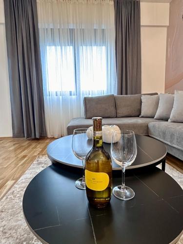 Posezení v ubytování Diamond apartment