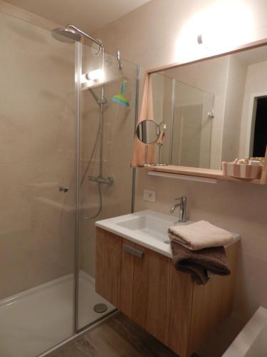 Koupelna v ubytování B&B De Swaenhoeck