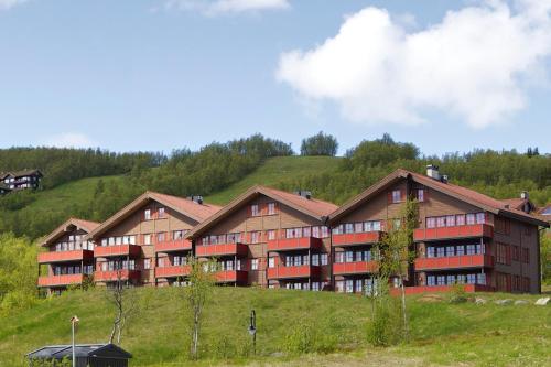 Bygningen som feriehuset ligger i