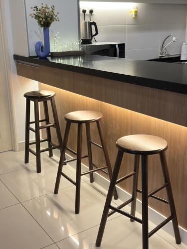 Dapur atau dapur kecil di Happysty George town Gurney Seaview Mansion One 23A