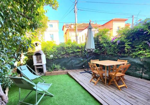 T2 rénové jardin et parking