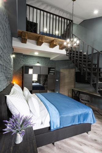 Cama o camas de una habitación en Residence IRON CUBE