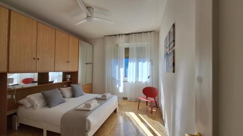 Ένα ή περισσότερα κρεβάτια σε δωμάτιο στο Appartamento 39 Moltrasio, Como Lake