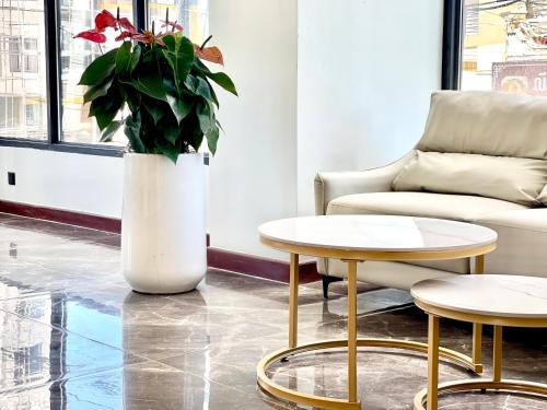 Posezení v ubytování SKYHOTEL - Apartments & Cinema rooms - FREE Laundry