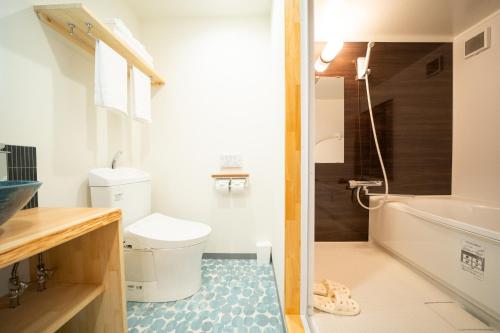 Koupelna v ubytování 久宿 東山 Hisaya Higashiyama Room D