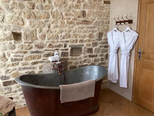 Koupelna v ubytování Au Château
