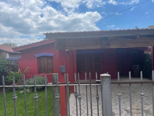 Bygningen som feriehuset ligger i