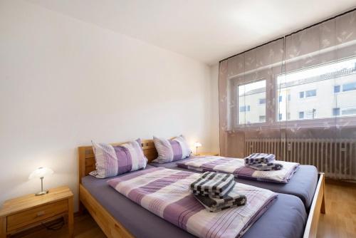 Postel nebo postele na pokoji v ubytování Ferienwohnung Schliestädt-Görge