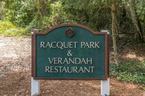 a sign in front of a park andendarahuani restaurant at 2349 Courtside Villas in Amelia Island