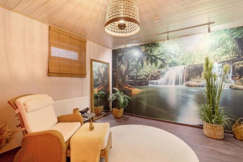 Posezení v ubytování Ferienwohnung Panorama - Suite