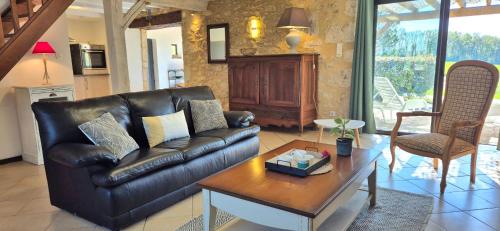 Posezení v ubytování Gîte Nature Le Tuquet