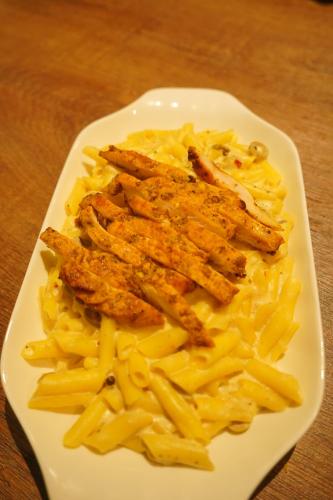 a plate of pasta at Destination Hotel Gilgit in Gilgit