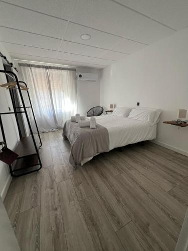 Letto o letti in una camera di Hostal Las Cruceras