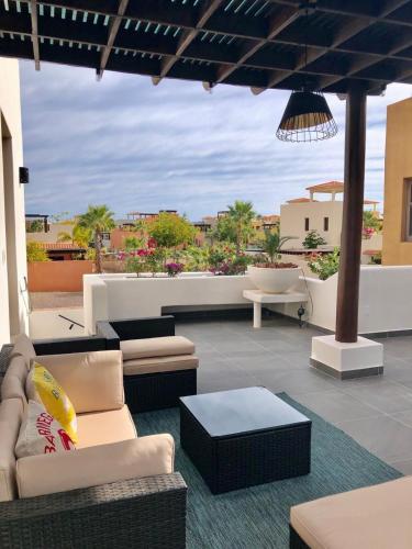 Χώρος καθιστικού στο Casa Brisas del Mar