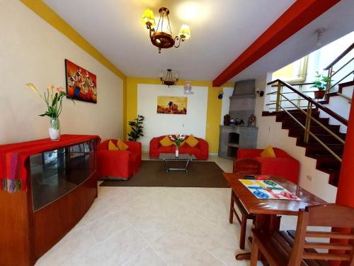 Posezení v ubytování Hotel Munay Tambo
