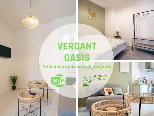 Verdant Oasis - proche du centre - Wifi gratuit - parking à proximité