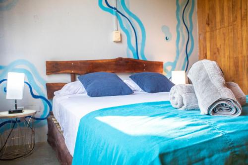 Cama o camas de una habitación en Argdivan Beach Hostel