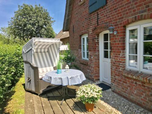 Taman di luar Ferienwohnung Nordwind