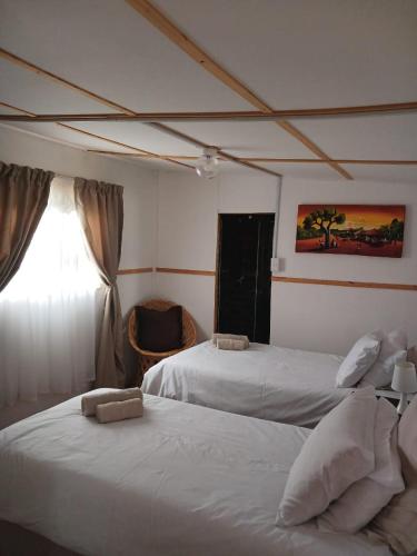 Katil atau katil-katil dalam bilik di Megs Accommodation