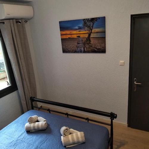 Letto o letti in una camera di Agali Apartments