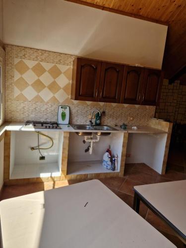Una cocina o cocineta en Il Sentiero dei Greci
