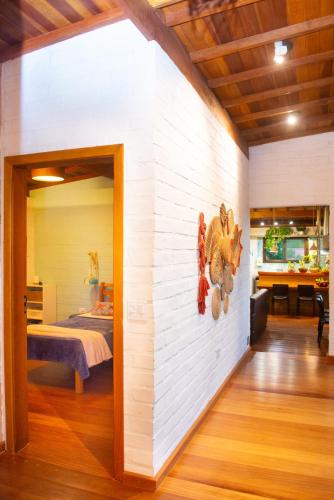Postel nebo postele na pokoji v ubytování Casa na montanha, perto de Monte Verde