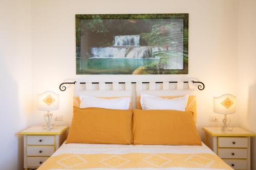 Ένα ή περισσότερα κρεβάτια σε δωμάτιο στο Villa with Pool overlooking Tavolara - Porto San Paolo