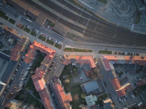 Letecký snímek ubytování APARTAMENT CIESZYN