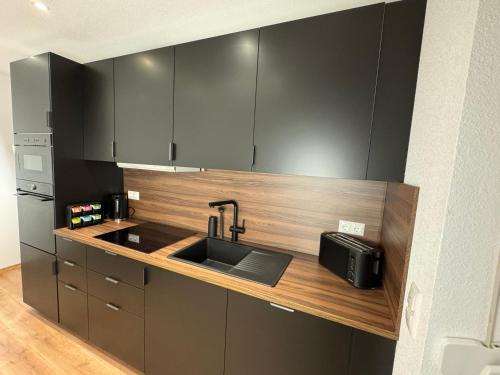 Nhà bếp/bếp nhỏ tại Heaven Estates Apartments Traben-Trarbach