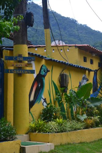 Zahrada ubytování Casa dos Franceses Ilha Grande