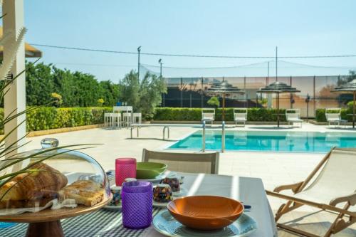 Mad i villaen eller i nærheden