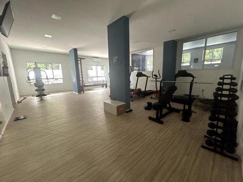Gimnasio o instalaciones de fitness de Bertioga, clube completo com piscina aquecida