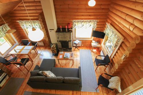 Χώρος καθιστικού στο Matikkala Cottages