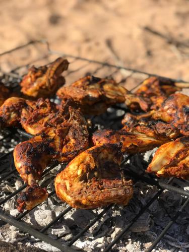 Equipo para parrilladas disponible en la casa de huéspedes