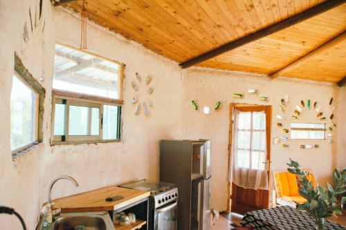 Kuchyň nebo kuchyňský kout v ubytování Eco Casa