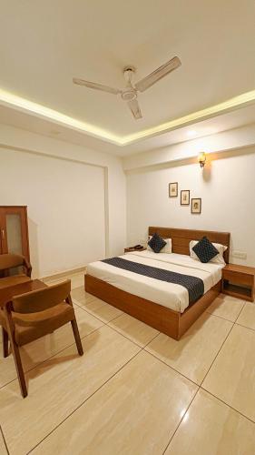 Postel nebo postele na pokoji v ubytování Hotel Nikanshvee