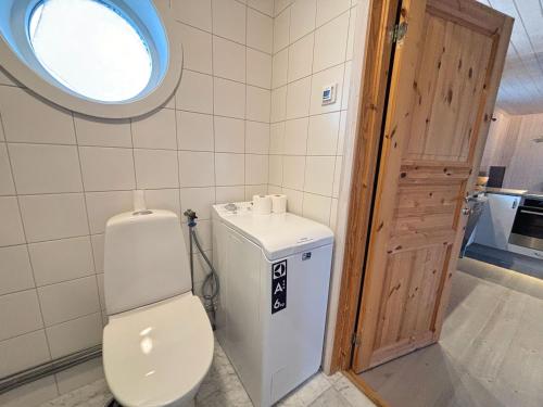 Salle de bains dans l'établissement Hus Kråkelund