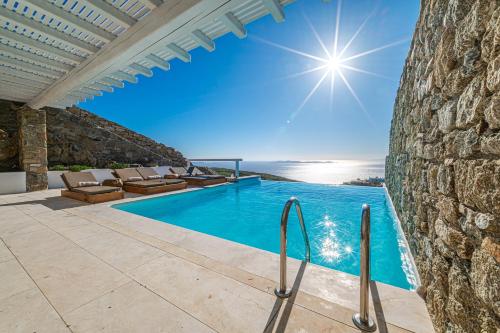 Bazén v ubytování Anthis Villas Mykonos nebo v jeho okolí