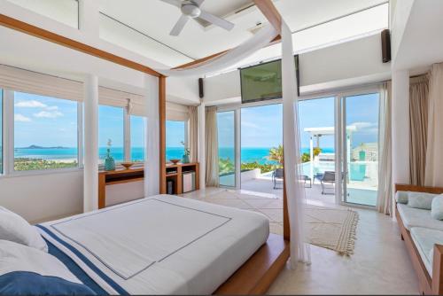 Postel nebo postele na pokoji v ubytování Villa Jhanaï