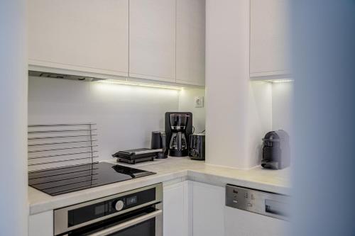 Kuchyň nebo kuchyňský kout v ubytování Anthis Villas Mykonos