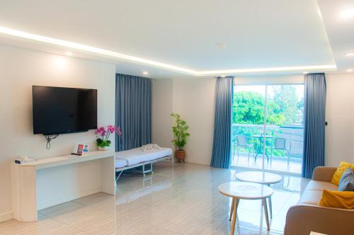 HT9 Hotelにあるテレビまたはエンターテインメントセンター