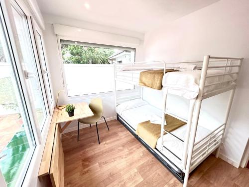 Posteľ alebo postele v izbe v ubytovaní Chalet La Caballa Playa la Barrosa